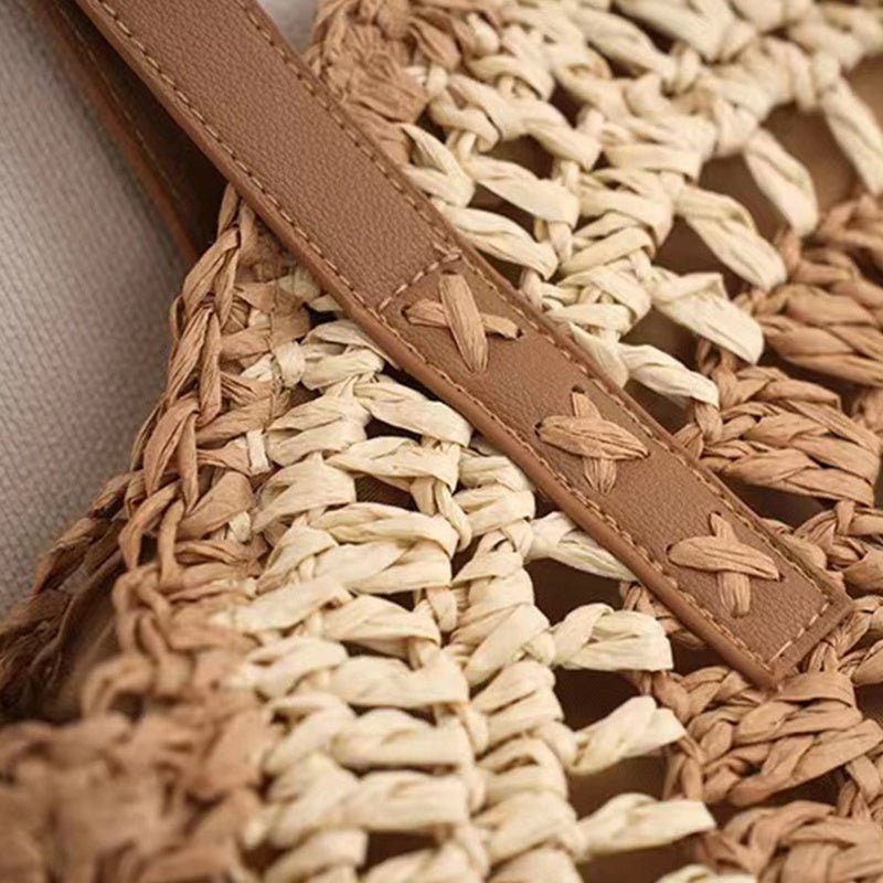 Sac de plage en paille – Style estival et frais pour toutes les occasions.🌞👜🌿✨ - PoreVac™ – Aspirateur de Points Noirs
